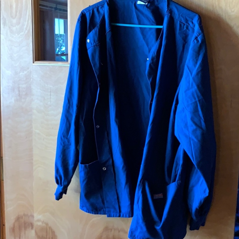 Navy scrub jacket